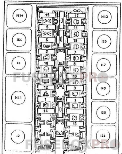 alfa romeo 155 1992 1998 passenger compartment fuse box