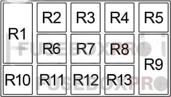 audi a8 and s8 1994 2002 passenger compartment relay box 2
