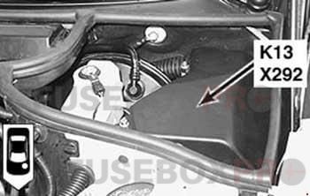 bmw 3 series e46 1998–2006 compact electronics box under control units