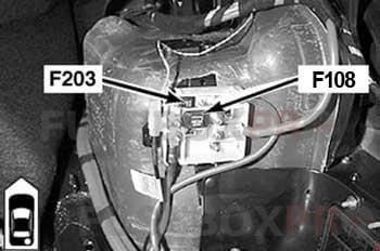 bmw 3 series e46 1998–2006 rear fuse box