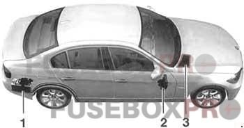 bmw 3 series (e90, e91, e92, e93) 2005 2010 fuse box locations