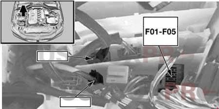 bmw 6 series e63 e64 2004 2010 engine compartment fuse box diesel