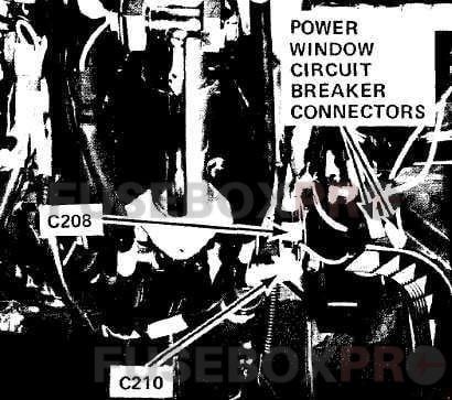bmw 7 series up to 1982 power window circuit breaker connector
