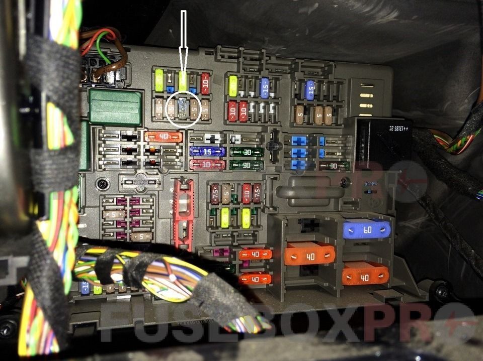 bmw x1 (e84) 2010 2015 passenger compartment fuse box