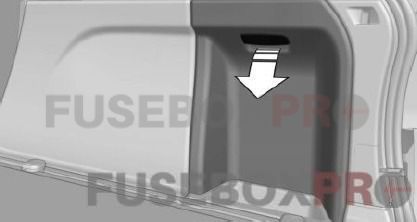 bmw x5 (f15) 2010 2015 luggage compartment