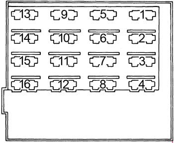 chrysler horizon rampage fuse box diagram 1982 1984